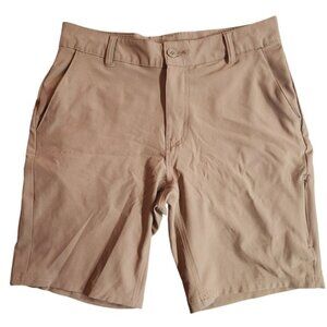 RIPZONE Men's Khaki Cargo Shorts Size 30 Outdoor Hiking Casual Zip Pockets
